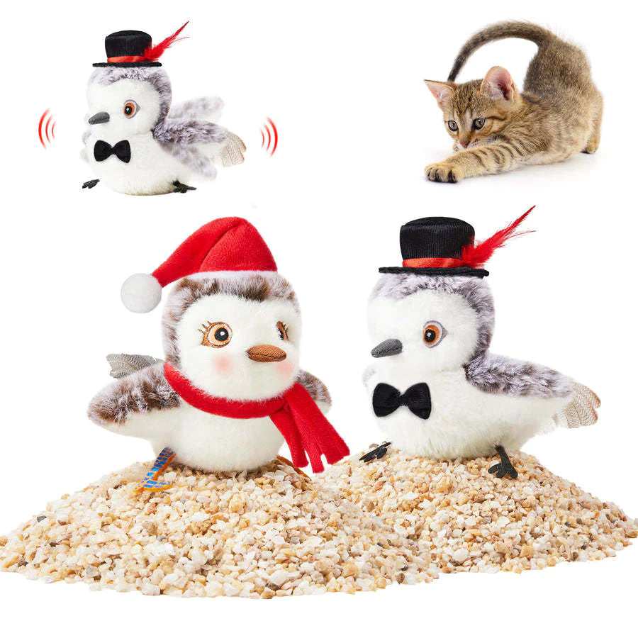 USB Rechargeable Flapping Bird Cat Toy – Interactive Plush for Indoor Cats