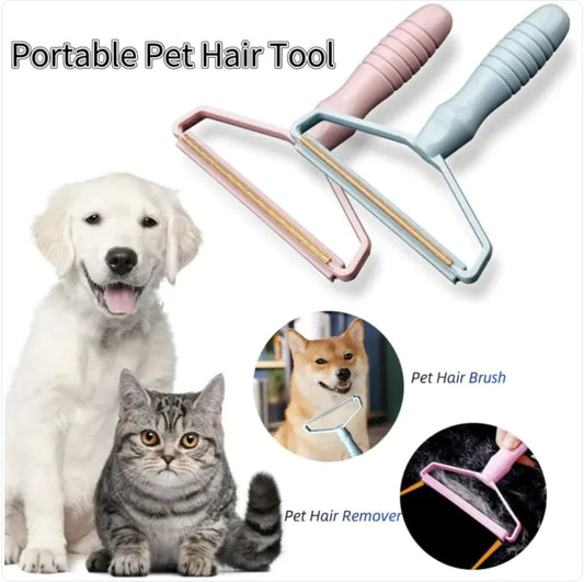 Portable Lint & Pet Hair Remover – Reusable Fabric Brush for Clothes & Furniture