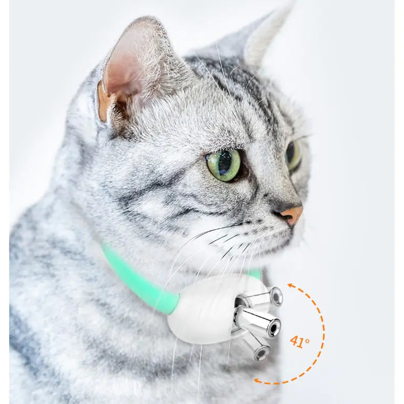 Smart Laser Cat Collar Toy with Rechargeable Infrared