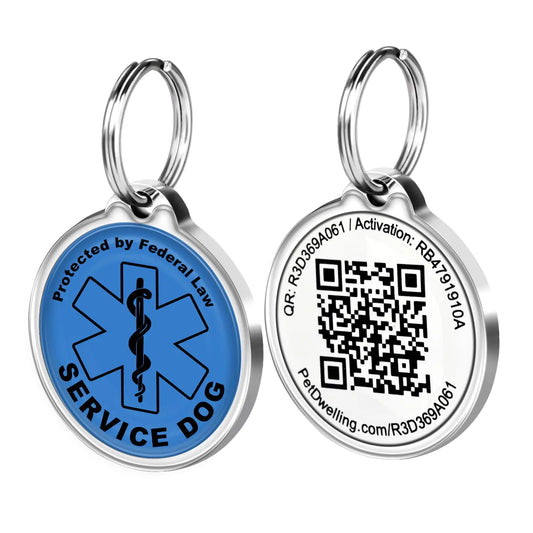 Service Dog Tags — QR Code ID Tag with Online Profile | Whisk & Wag