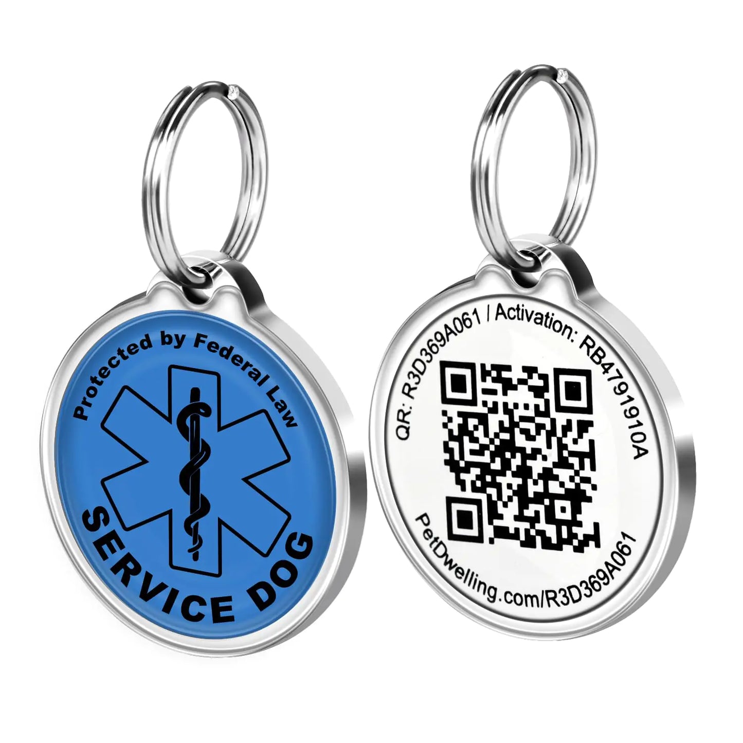 Service Dog Tags — QR Code ID Tag with Online Profile | Whisk & Wag