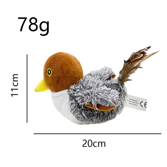 USB Rechargeable Flapping Bird Cat Toy – Interactive Plush for Indoor Cats