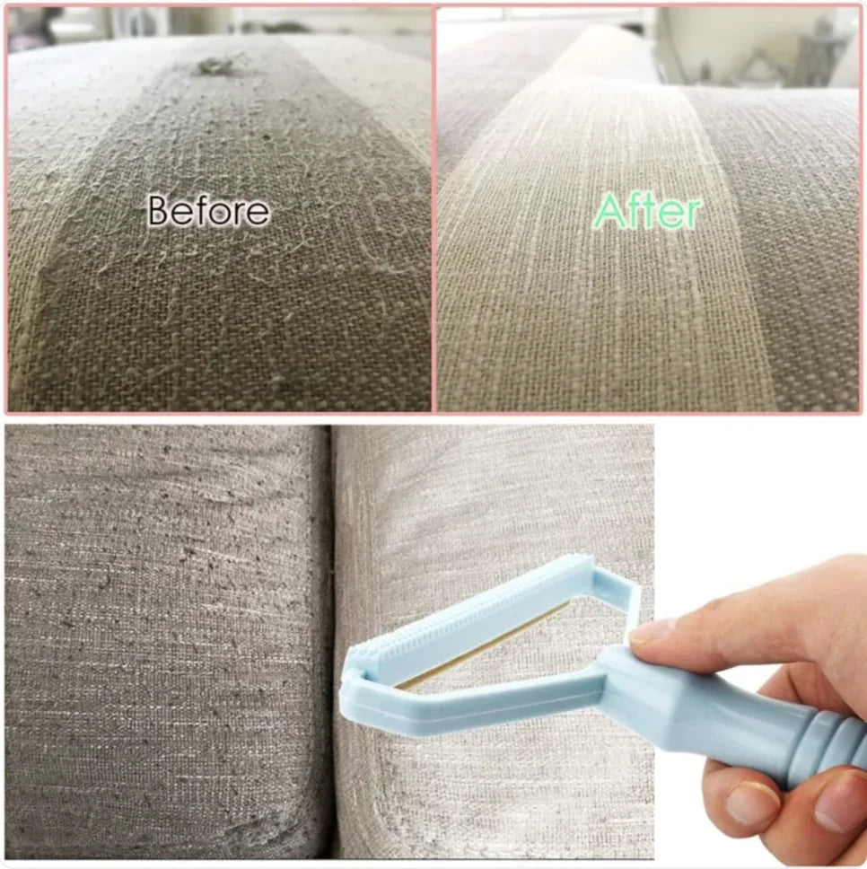 Portable Lint & Pet Hair Remover – Reusable Fabric Brush for Clothes & Furniture
