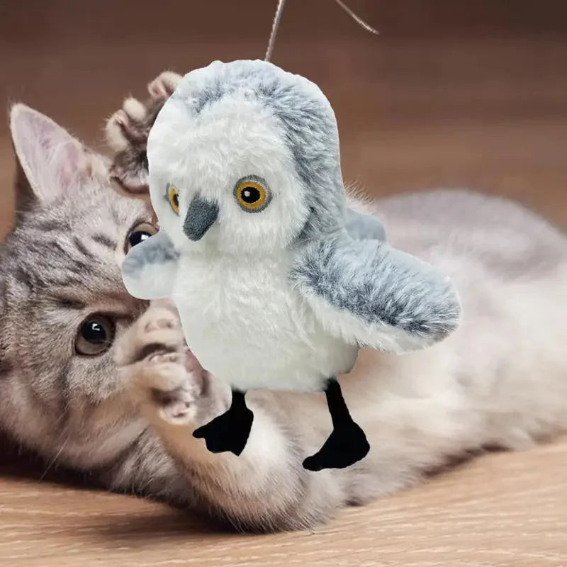 USB Rechargeable Flapping Bird Cat Toy – Interactive Plush for Indoor Cats